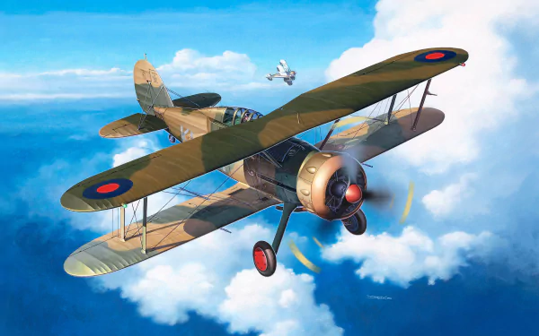 military Gloster Gladiator HD Desktop Wallpaper | Background Image