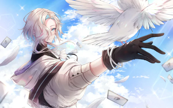 Holostars Utsugi Uyu Anime Virtual Youtuber HD Desktop Wallpaper | Background Image