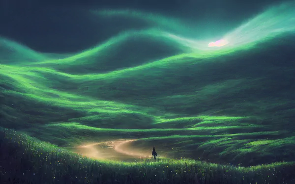  Painting of a field