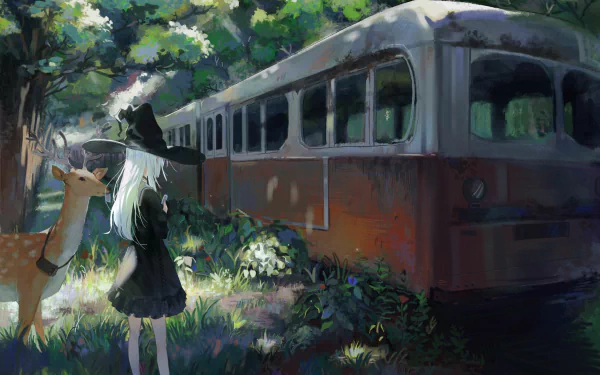 Anime witch HD Desktop Wallpaper | Background Image