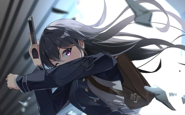 Takina Inoue Anime Lycoris Recoil HD Desktop Wallpaper | Background Image