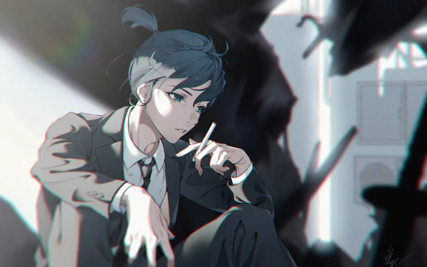 Aki Hayakawa Anime Chainsaw Man HD Desktop Wallpaper | Background Image