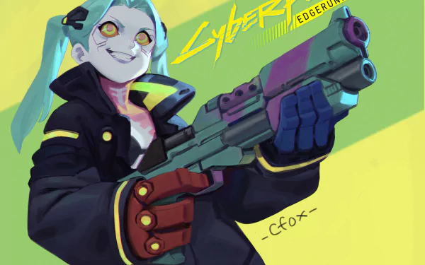 Rebecca (Cyberpunk: Edgerunners) Anime Cyberpunk: Edgerunners HD Desktop Wallpaper | Background Image