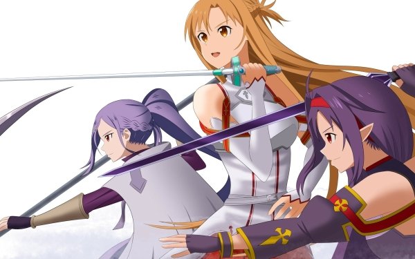 Anime Sword Art Online Mito Asuna Yuuki Yuuki Konno HD Wallpaper | Background Image