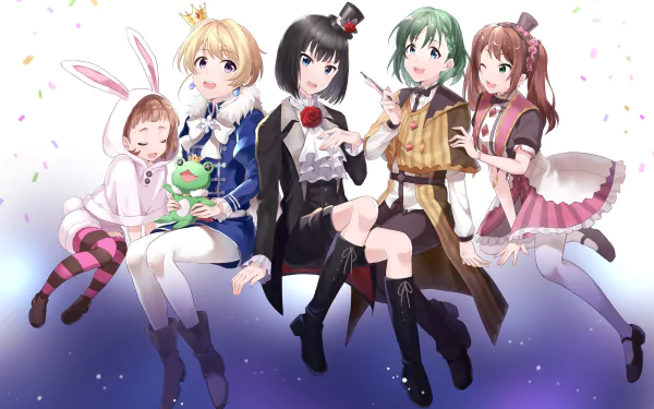 Makio Uzuki Mizushima Saki Kanon Himeno Pierre Bichelberger Anime THE iDOLM@STER: SideM HD Desktop Wallpaper | Background Image