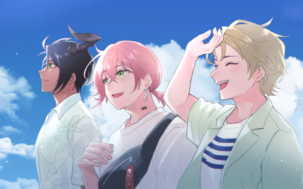 Kishido Temma Aragami Ouga Anime Virtual Youtuber HD Desktop Wallpaper | Background Image