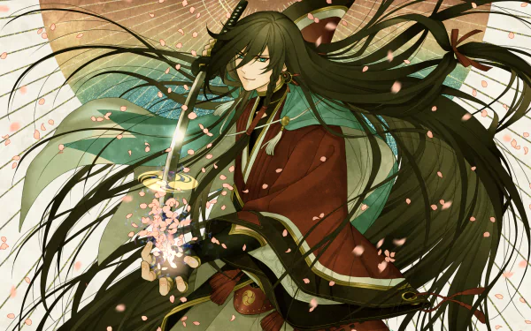 Izumi no Kami Kanesada Anime Touken Ranbu HD Desktop Wallpaper | Background Image