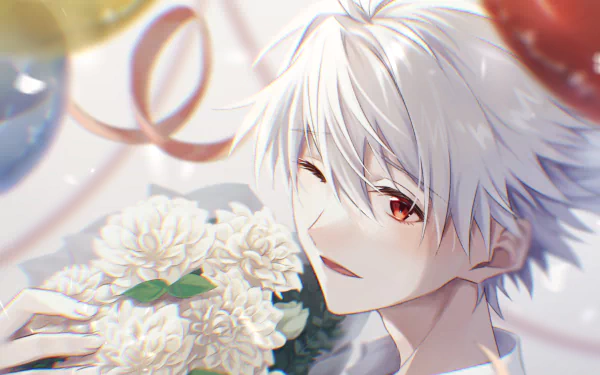 Kaworu Nagisa Anime Neon Genesis Evangelion HD Desktop Wallpaper | Background Image