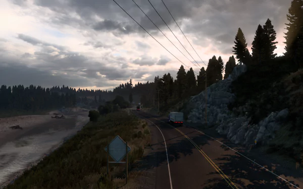 video game American Truck Simulator HD Desktop Wallpaper | Background Image