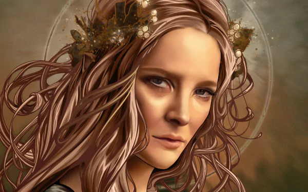 Galadriel TV Show The Lord of the Rings: The Rings of Power HD Desktop Wallpaper | Background Image