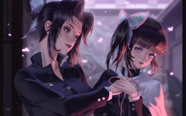 Kanao Tsuyuri HD Wallpaper - Demon Slayer: Kimetsu no Yaiba Anime by カズ