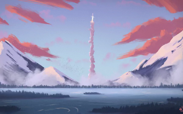 Sci Fi rocket HD Desktop Wallpaper | Background Image