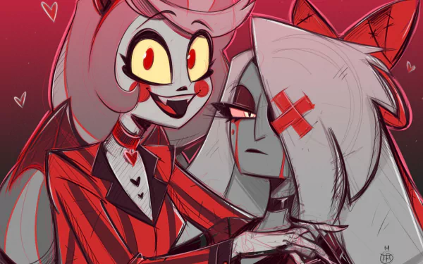 Vaggie (Hazbin Hotel) Charlie Morningstar TV Show Hazbin Hotel HD Desktop Wallpaper | Background Image