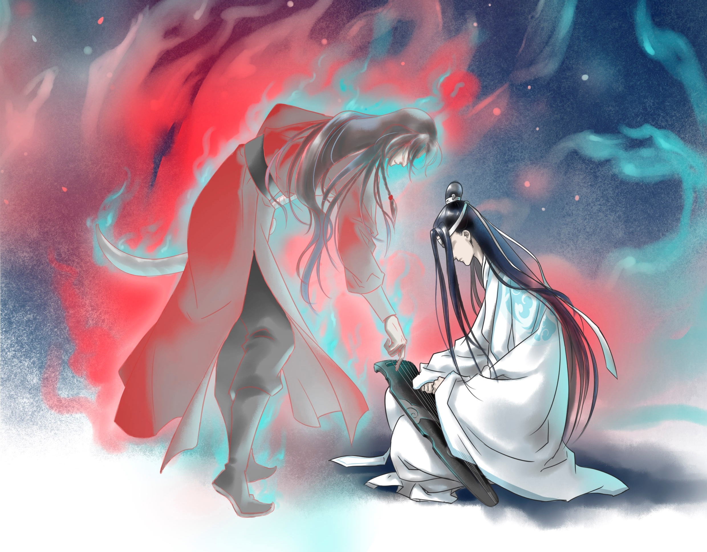 Download Wei WuXian, Lan WangJi, winter, Mo Dao Zu Shi, manga, Grandmaster  of Demonic Cultivation, The Founder of Diabolism, artwork, Wei Ying, Lan  Zhan, Wei WuXian Mo Dao Zu Shi, Lan Wangji