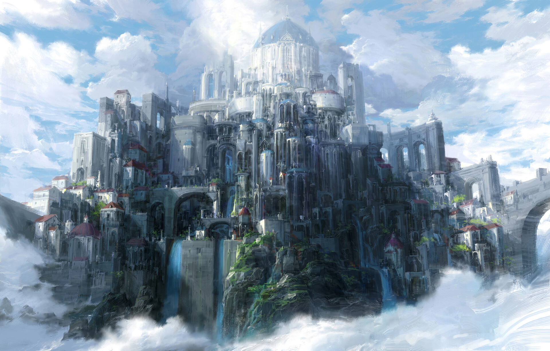 Fantasy City HD Wallpaper by Paperblue