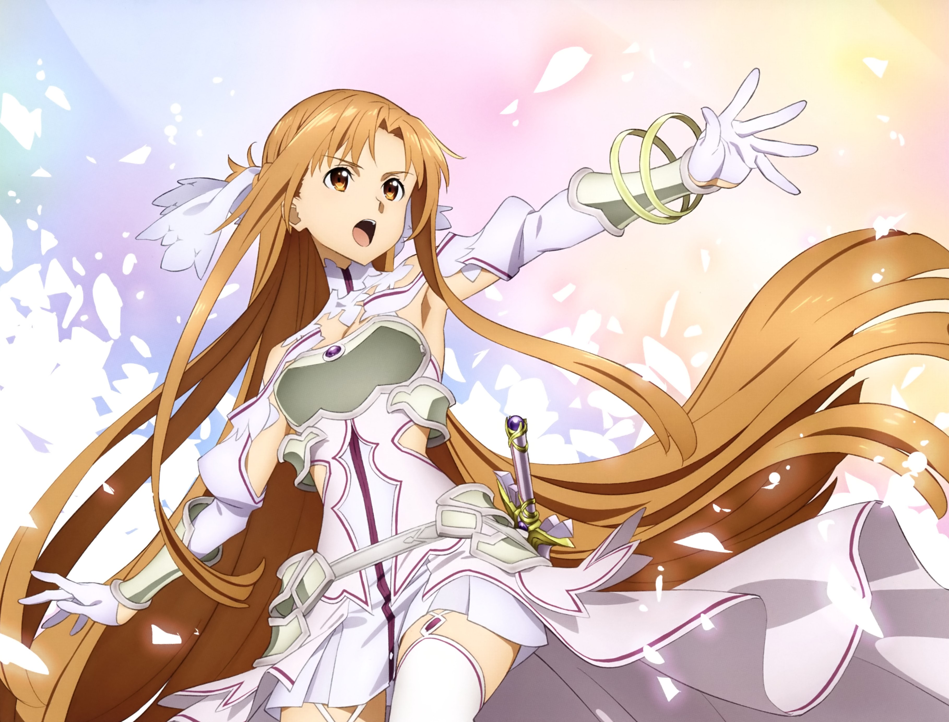 Wallpaper game, anime, asian, manga, animated film, japanese, Yuuki Asuna,  Sword Art Online for mobile and desktop, section сёнэн, resolution  1920x1080 - download