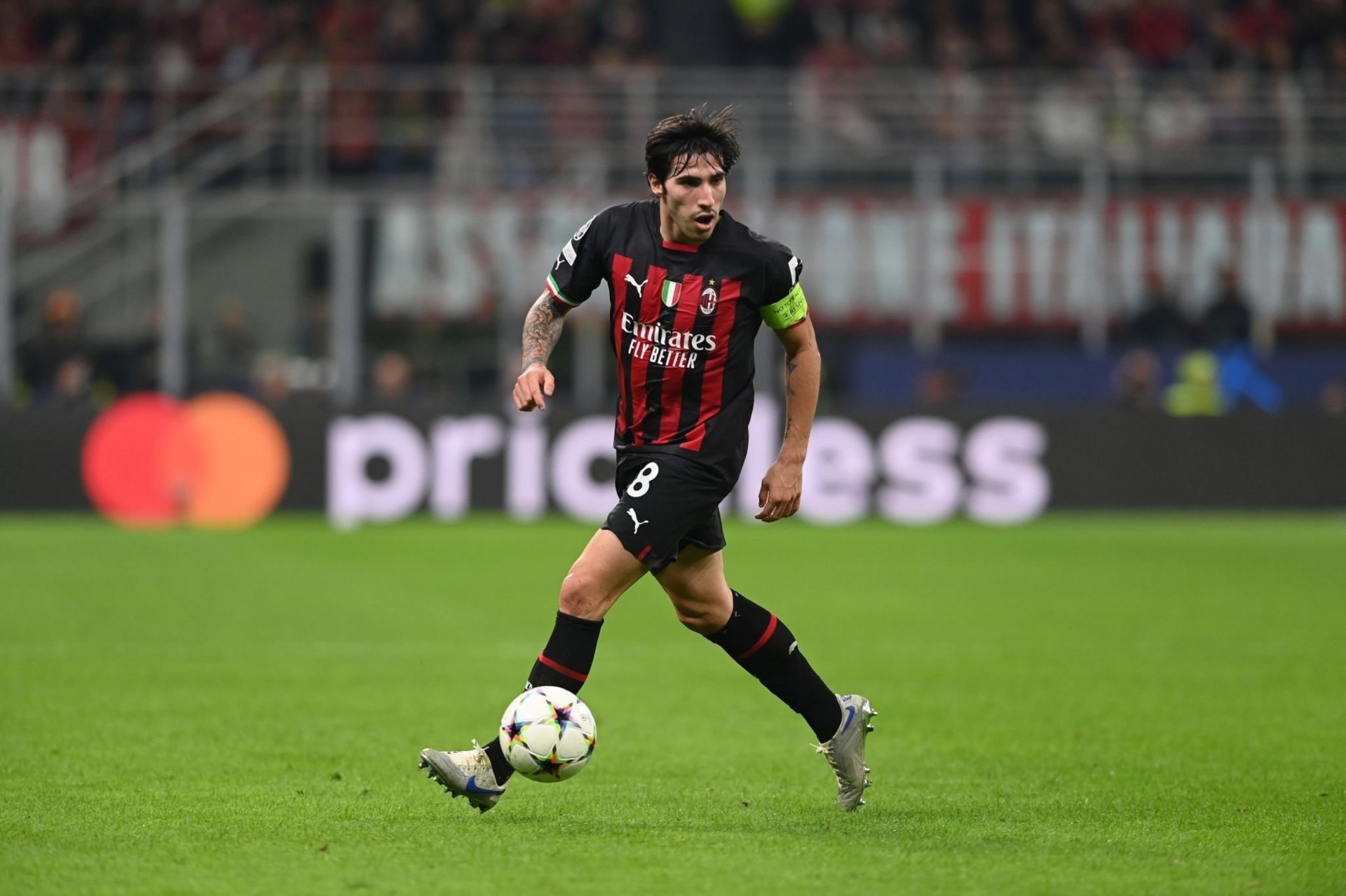 Download A.C. Milan Sandro Tonali Sports HD Wallpaper