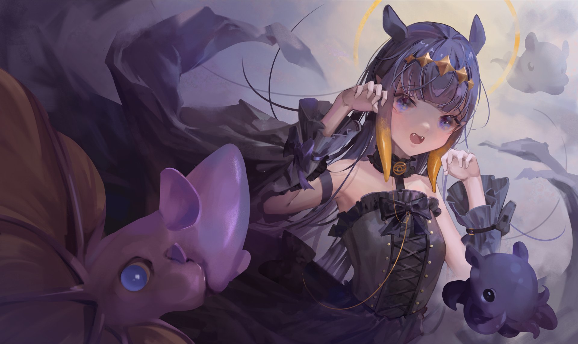 Download Hololive Ninomae Ina'nis Anime Virtual Youtuber 4k Ultra HD Wallpaper