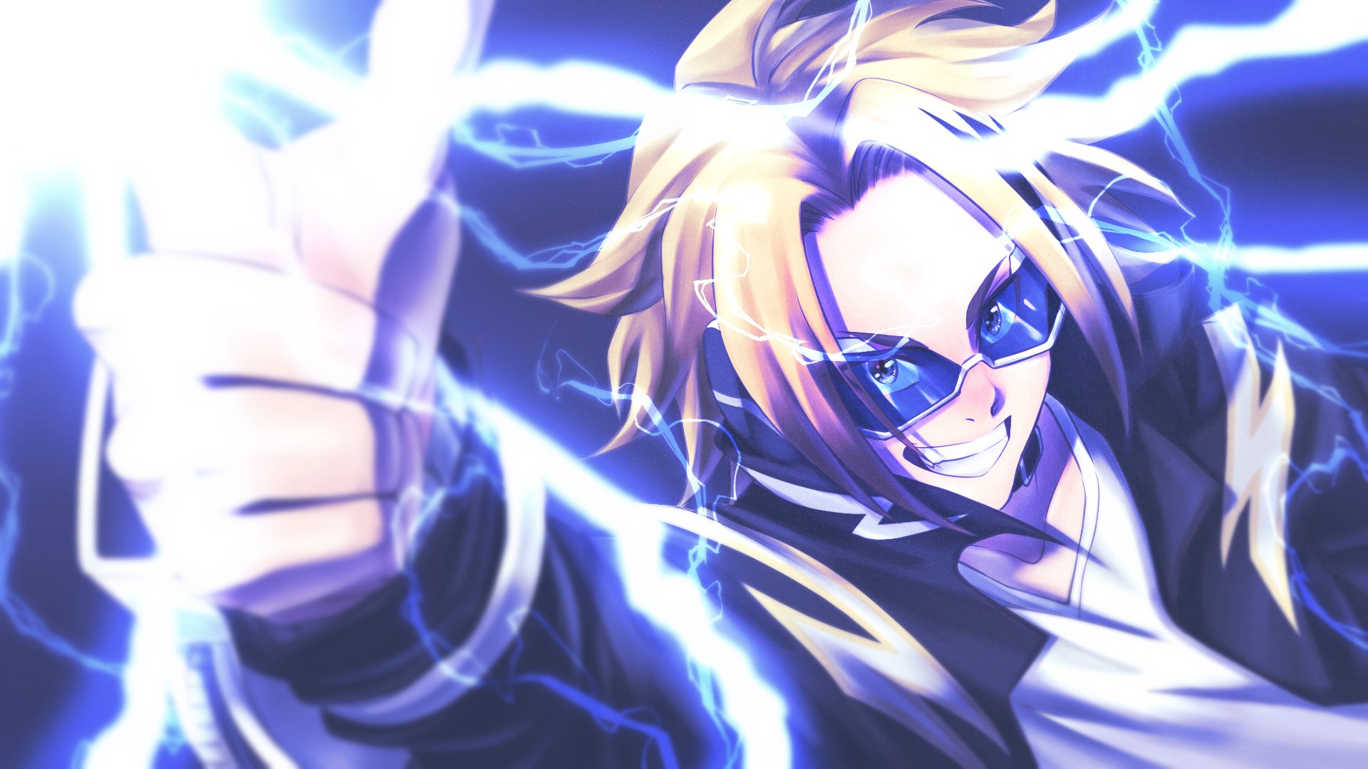 Download Denki Kaminari Anime My Hero Academia HD Wallpaper by ちゃぶるす