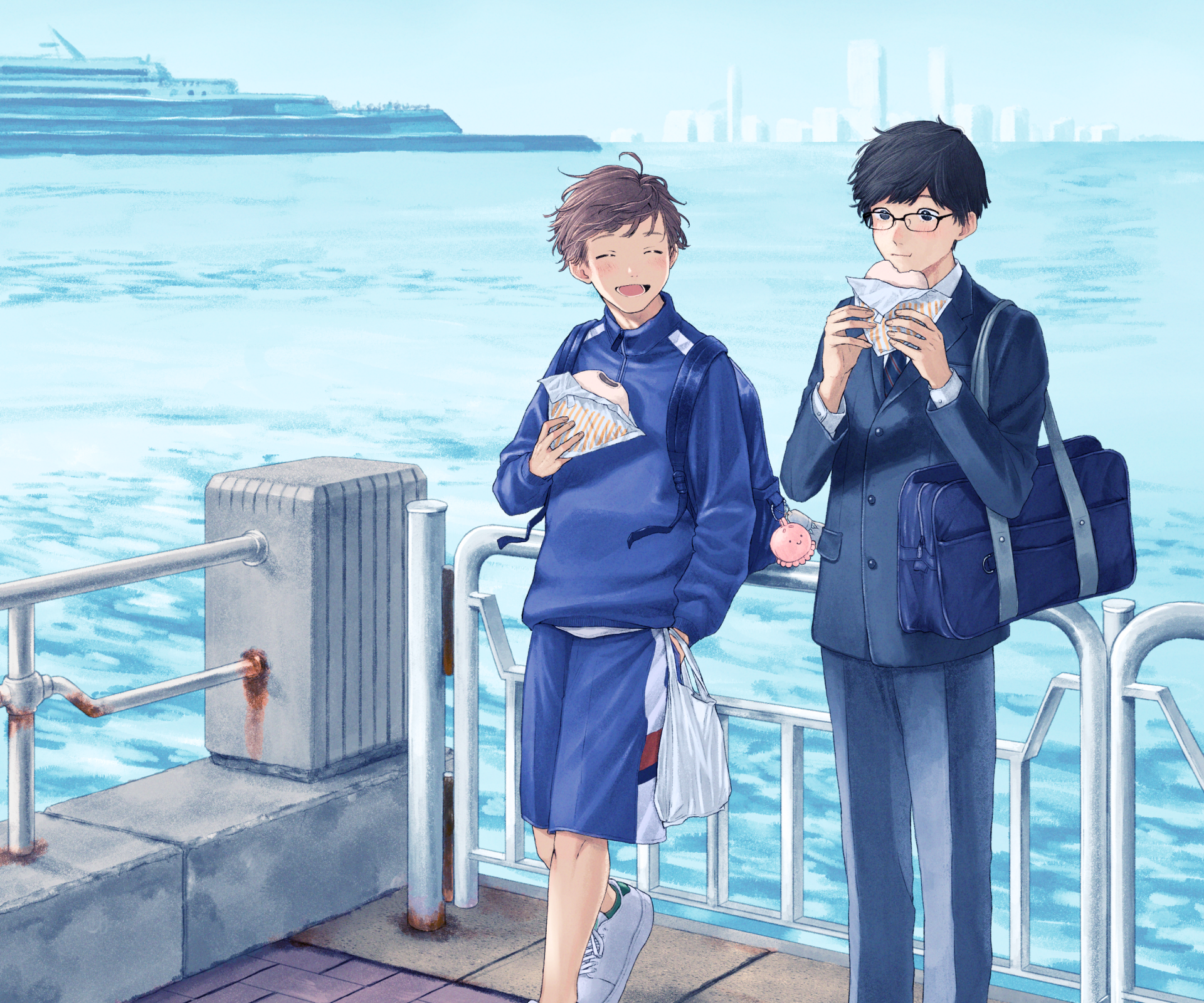 Download Anime Friends HD Wallpaper