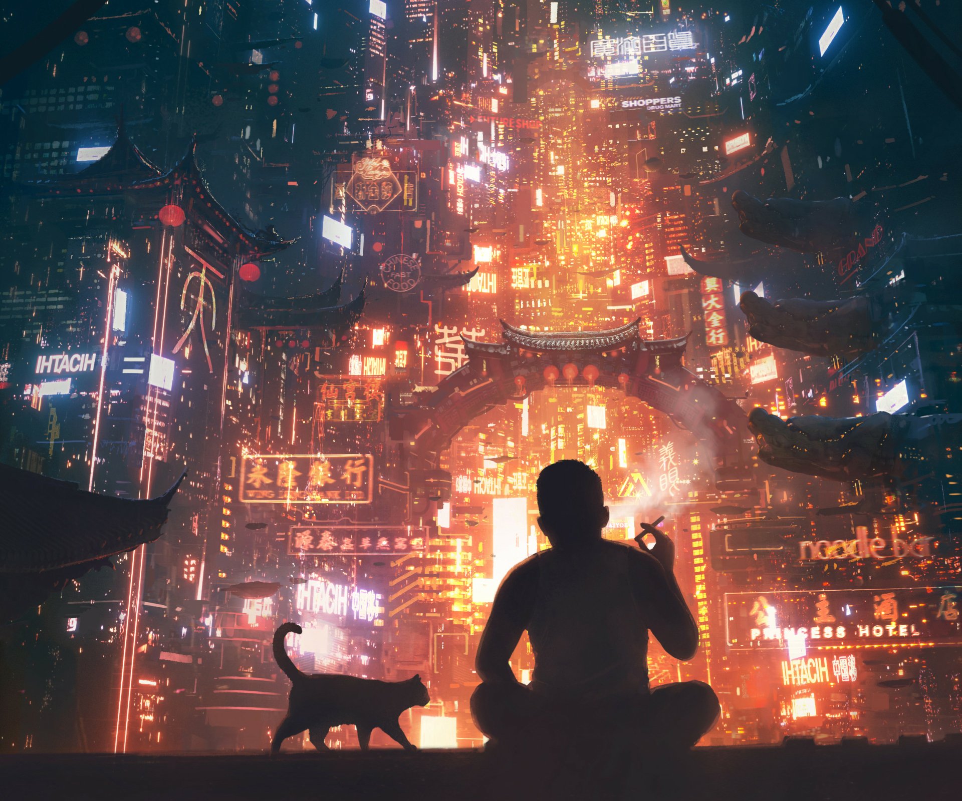 Download Sci Fi City Sci Fi City HD Wallpaper by Daniel Liang