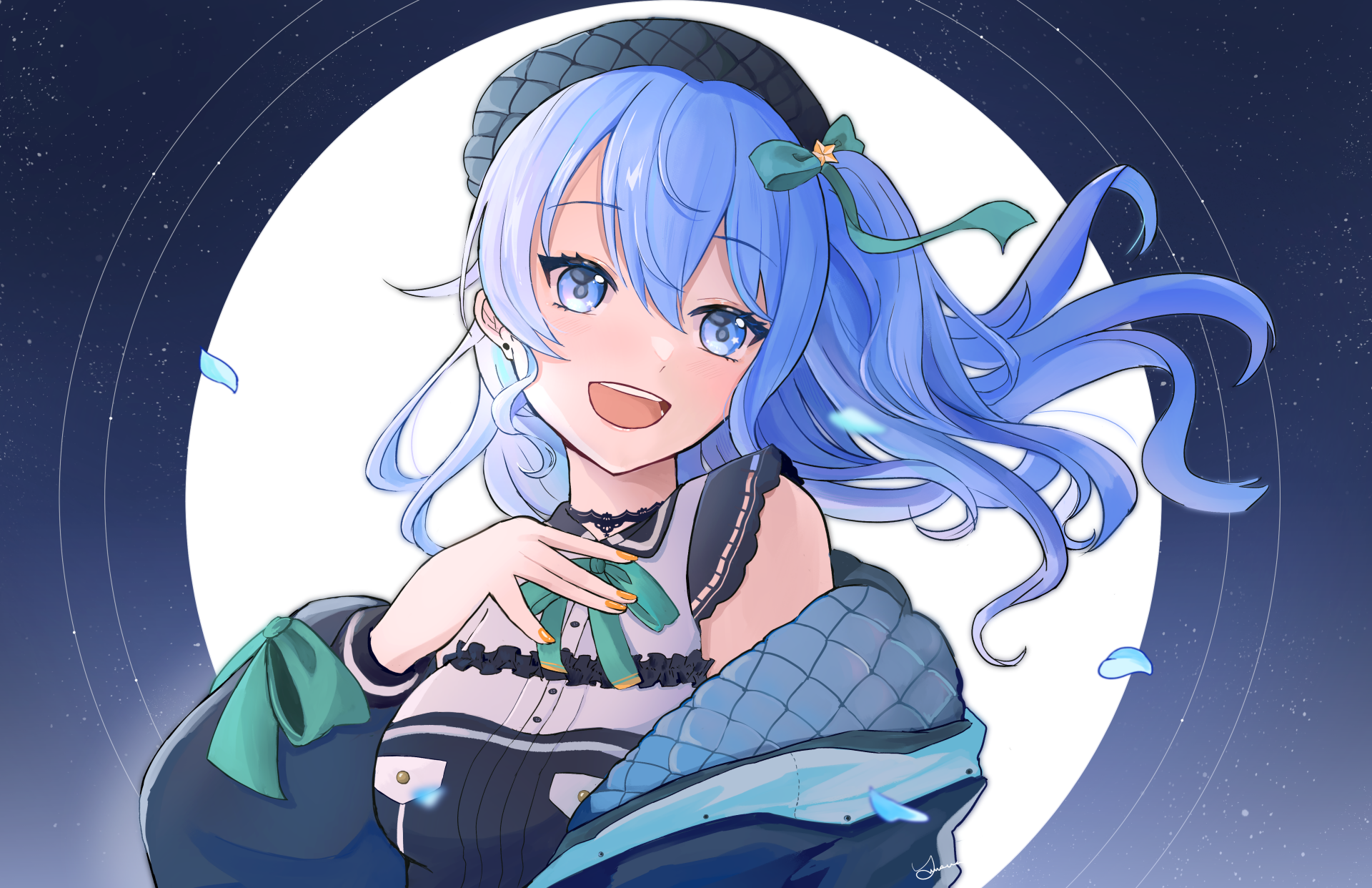 Download Hololive Hoshimachi Suisei Anime Virtual Youtuber 4k Ultra HD Wallpaper by Yuurina