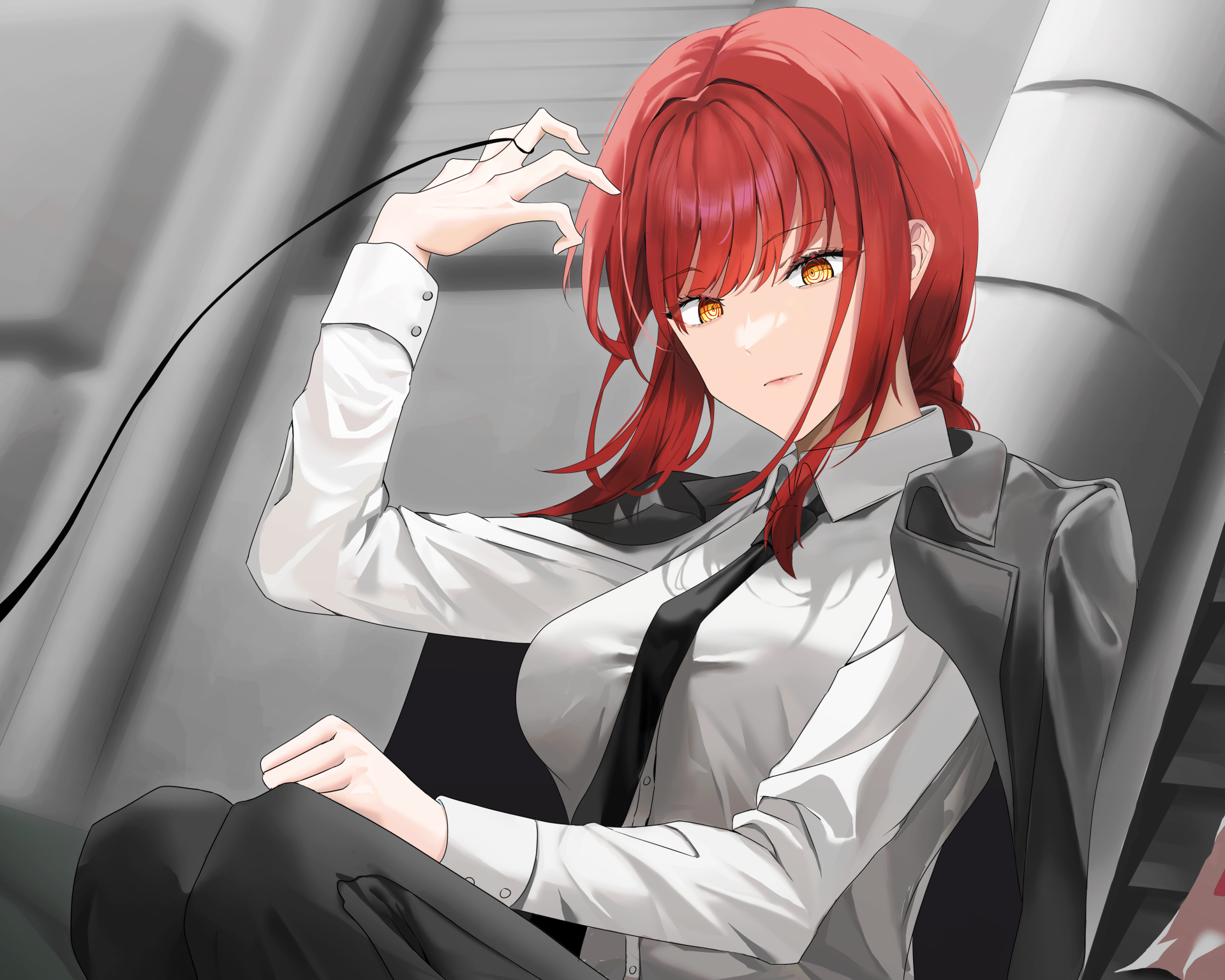 Download Makima (Chainsaw Man) Anime Chainsaw Man 4k Ultra HD Wallpaper by lonn