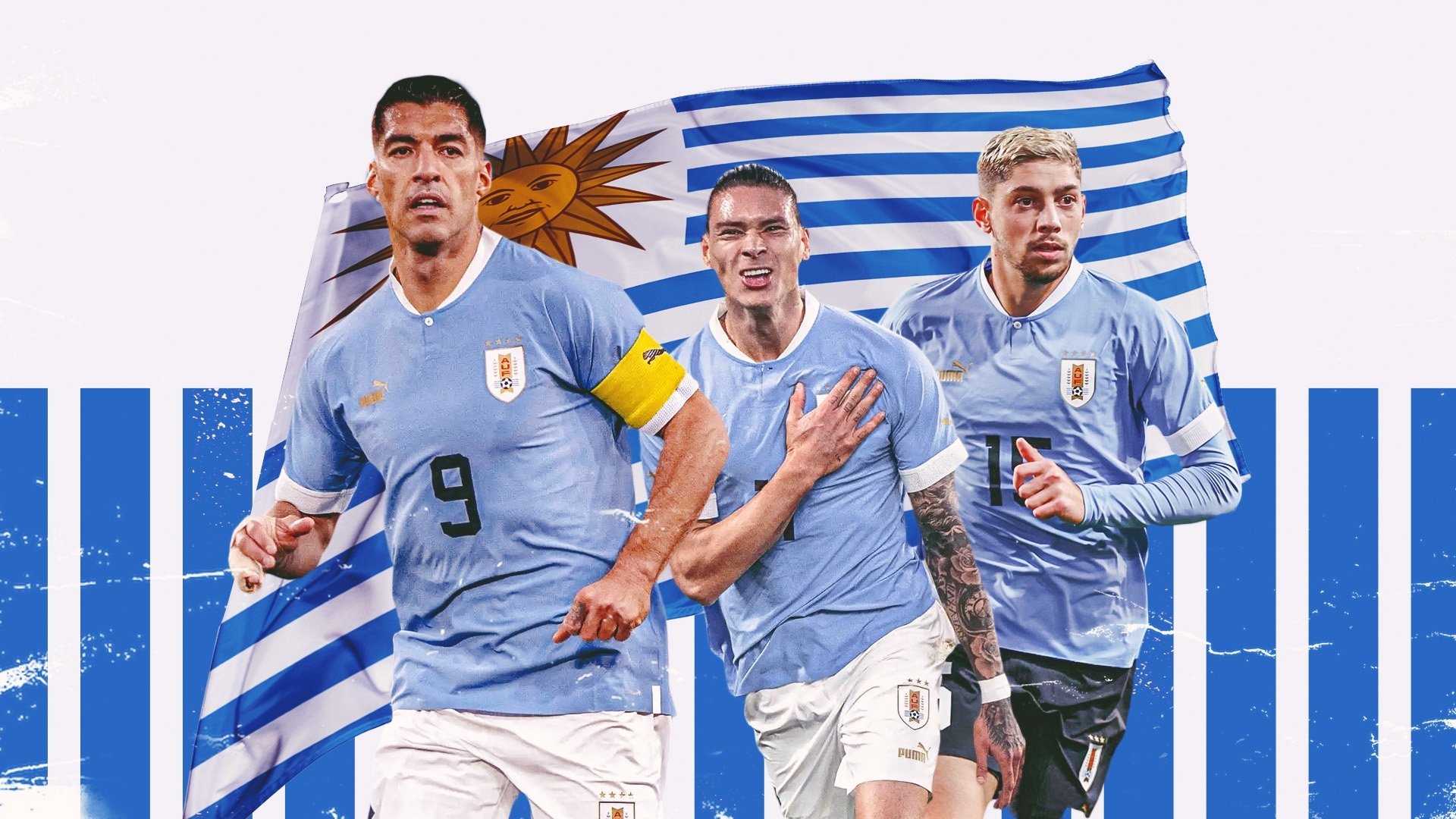 Uruguay Football Trio HD Wallpaper