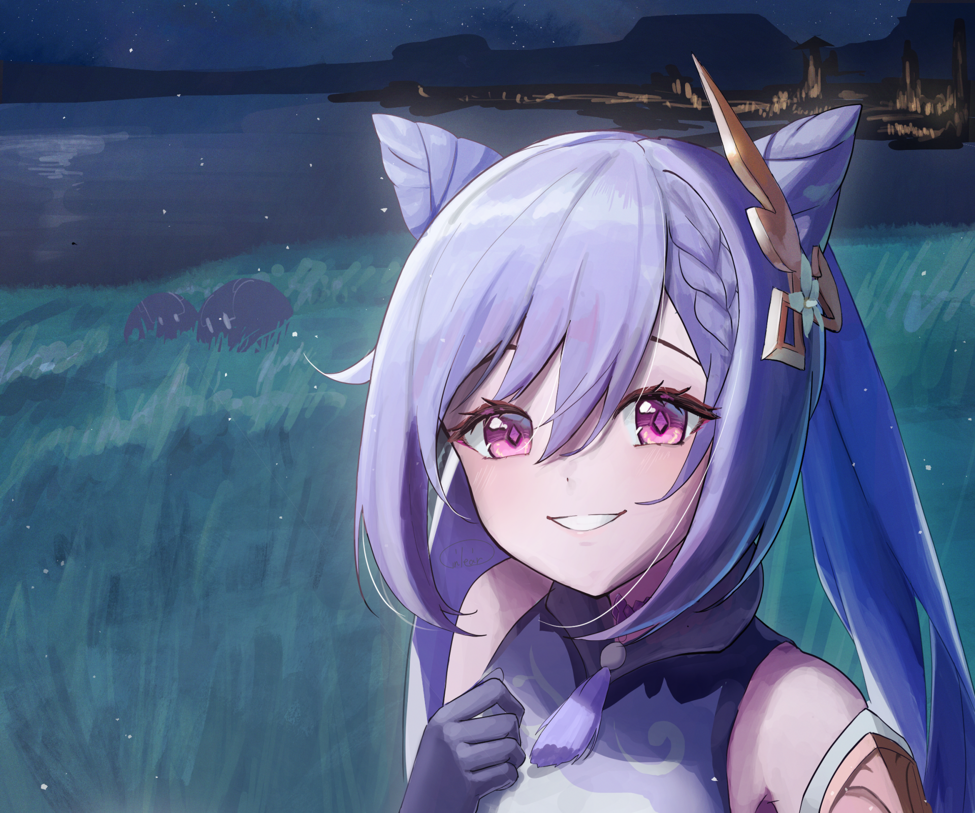 Download Keqing (Genshin Impact) Video Game Genshin Impact HD Wallpaper by Ginlear