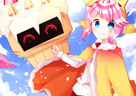 Strawberry Crepe Cookie video game COOKIE RUN: KINGDOM HD Desktop Wallpaper | Background Image