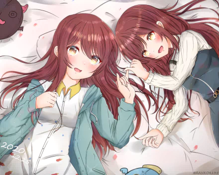 Tenka Osaki Amana Osaki Anime The iDOLM@STER: Shiny Colors HD Desktop Wallpaper | Background Image