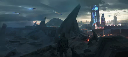 Sci Fi city sci fi city HD Desktop Wallpaper | Background Image