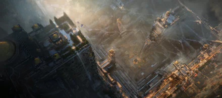 fantasy building HD Desktop Wallpaper | Background Image