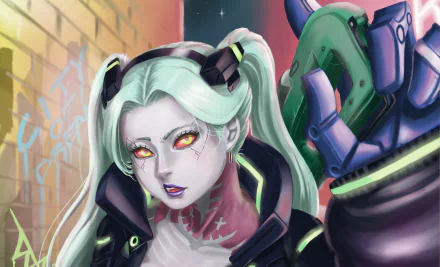  Rebecca - Cyberpunk: Edgerunners by Carlo Saraos