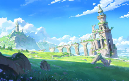 fantasy ruin HD Desktop Wallpaper | Background Image