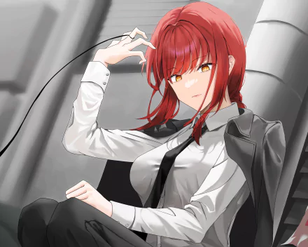 Makima (Chainsaw Man) Anime Chainsaw Man HD Desktop Wallpaper | Background Image