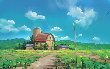 farm artistic building HD Desktop Wallpaper | Background Image