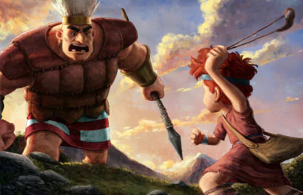  David and Goliath by Edu Souza