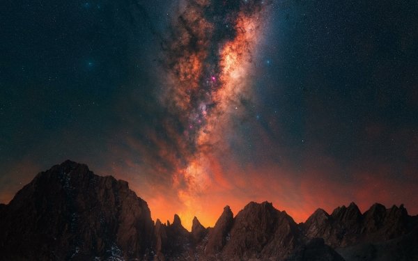 Sci Fi Milky Way Night Starry Sky HD Wallpaper | Background Image