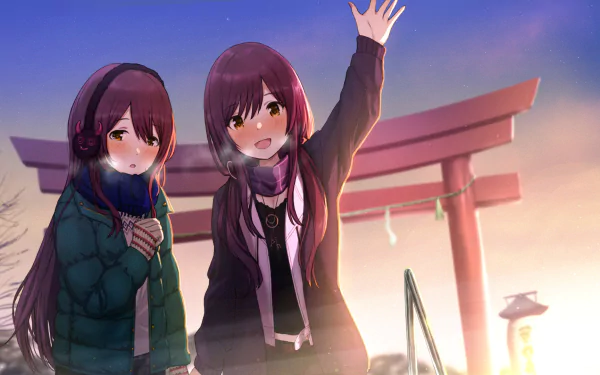 Tenka Osaki Amana Osaki Anime The iDOLM@STER: Shiny Colors HD Desktop Wallpaper | Background Image