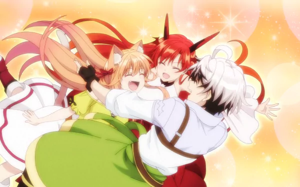 Tania (Beast Tamer) Kanade (Beast Tamer) Rein Shroud (Beast Tamer) Anime Beast Tamer HD Desktop Wallpaper | Background Image