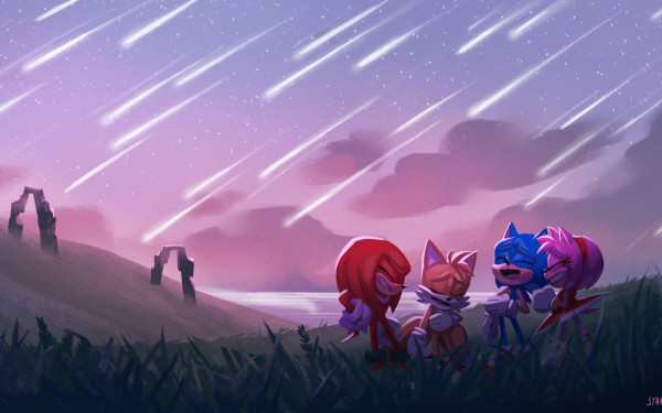 Video Game Sonic Frontiers Sonic Knuckles the Echidna Miles 'Tails' Prower Sonic the Hedgehog Amy Rose HD Wallpaper | Background Image