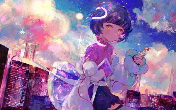 Anime Girl Shinsekai Keikaku Sinsekai City Project HD Wallpaper | Background Image