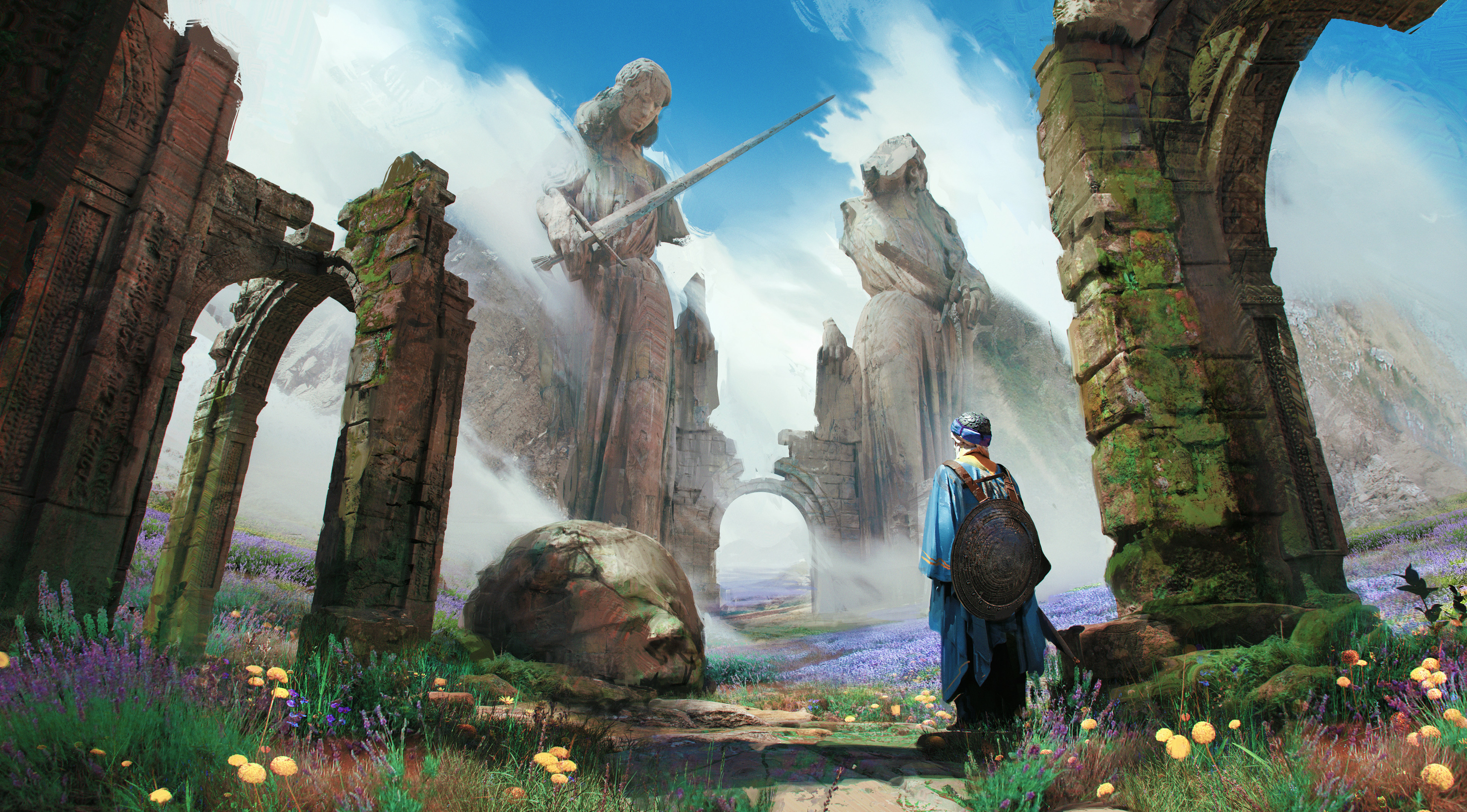 Fantasy Statue HD Wallpaper | Background Image