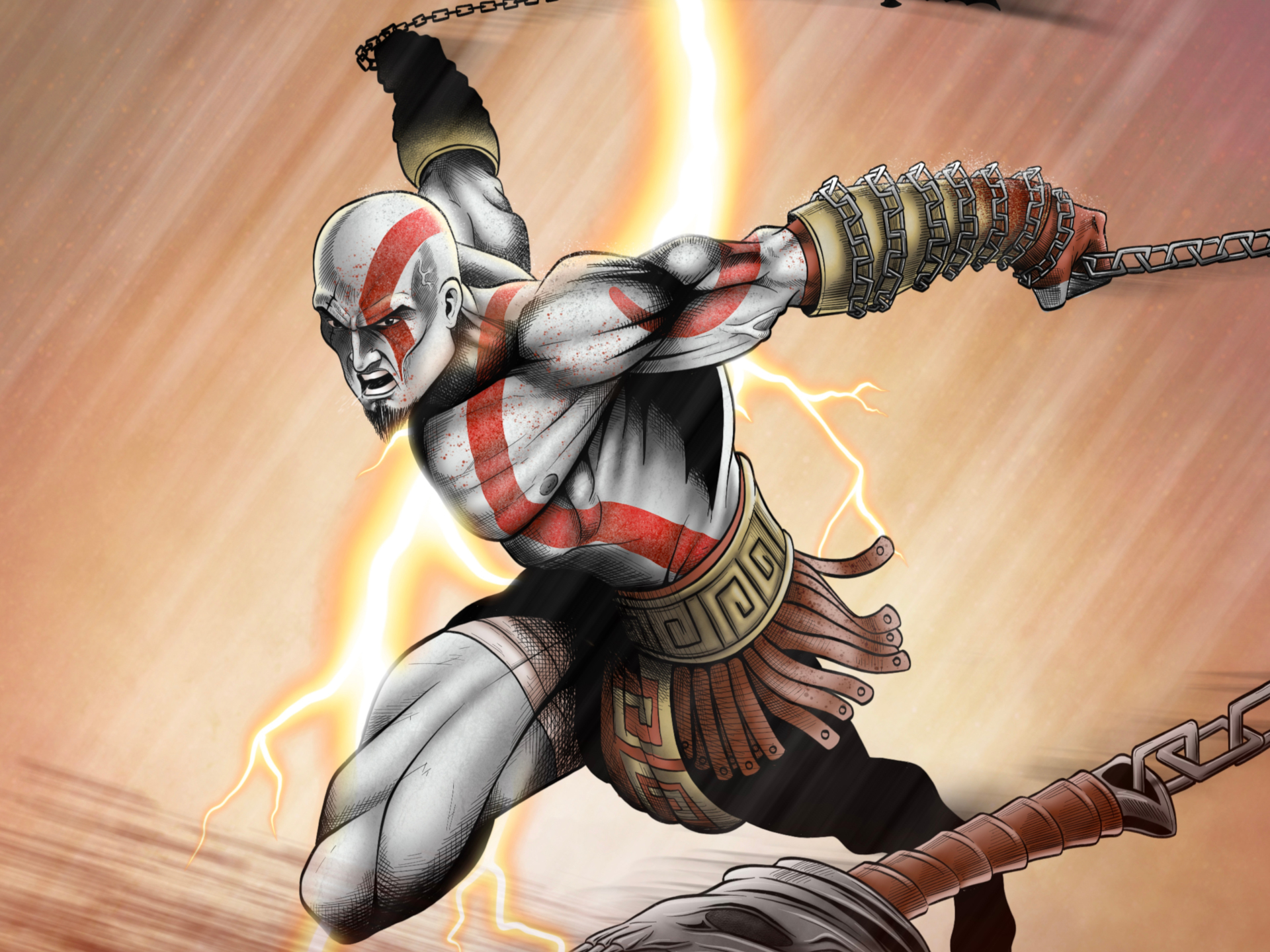 Kratos - God Of War by DJW Art
