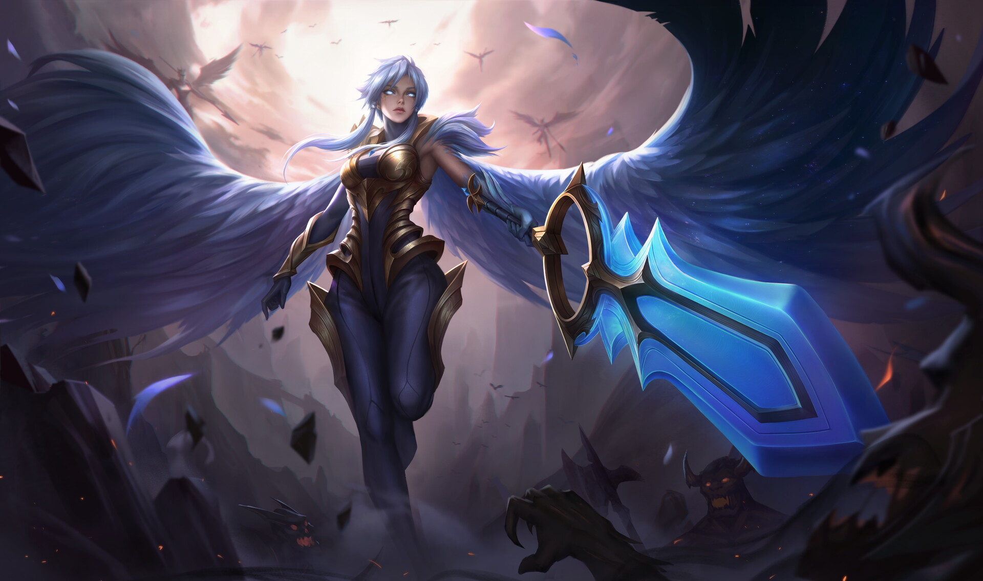 Fantasy Angel Warrior HD Wallpaper | Background Image