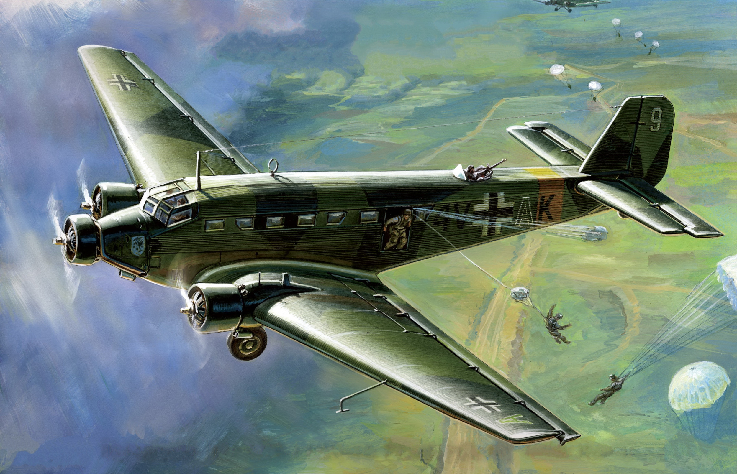 Military Junkers Ju 52 HD Wallpaper | Background Image