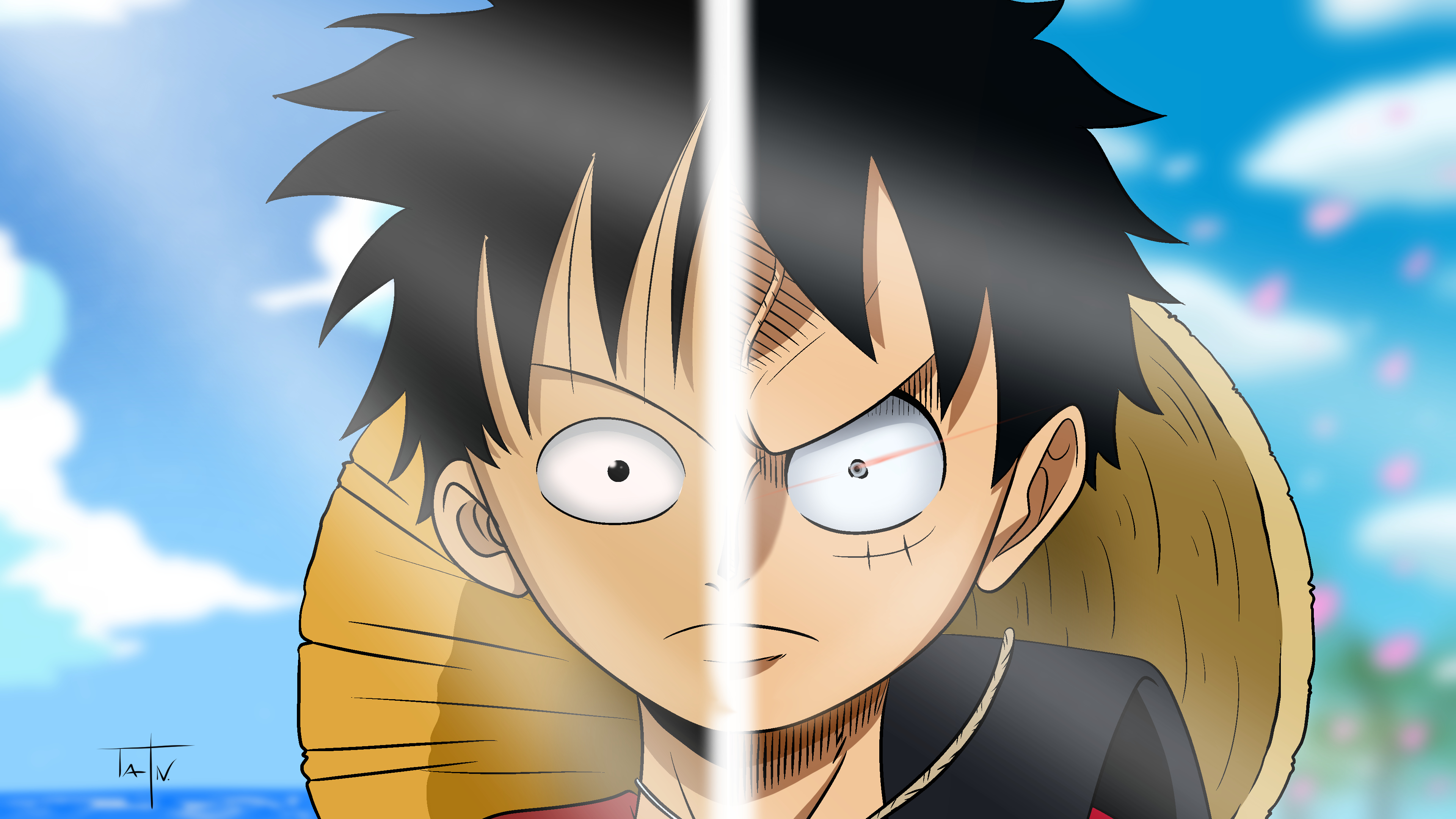 foto do luffy para perfil 4k