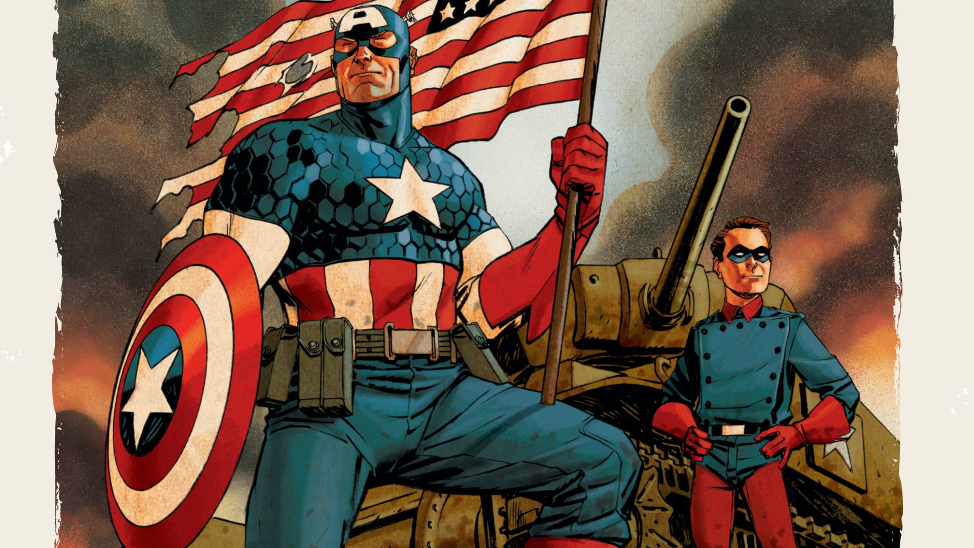 Download Comic Captain America: White HD Wallpaper by Dave Johnson