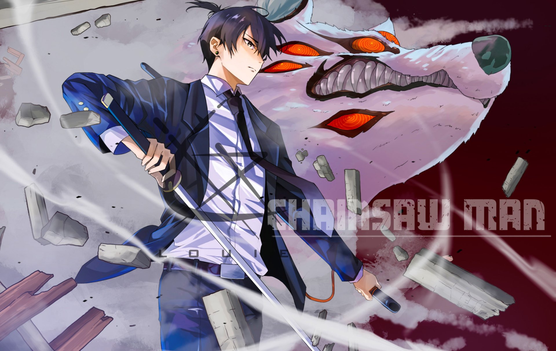 Download Fox Devil (Chainsaw Man) Aki Hayakawa Anime Chainsaw Man HD Wallpaper by Louie Henson